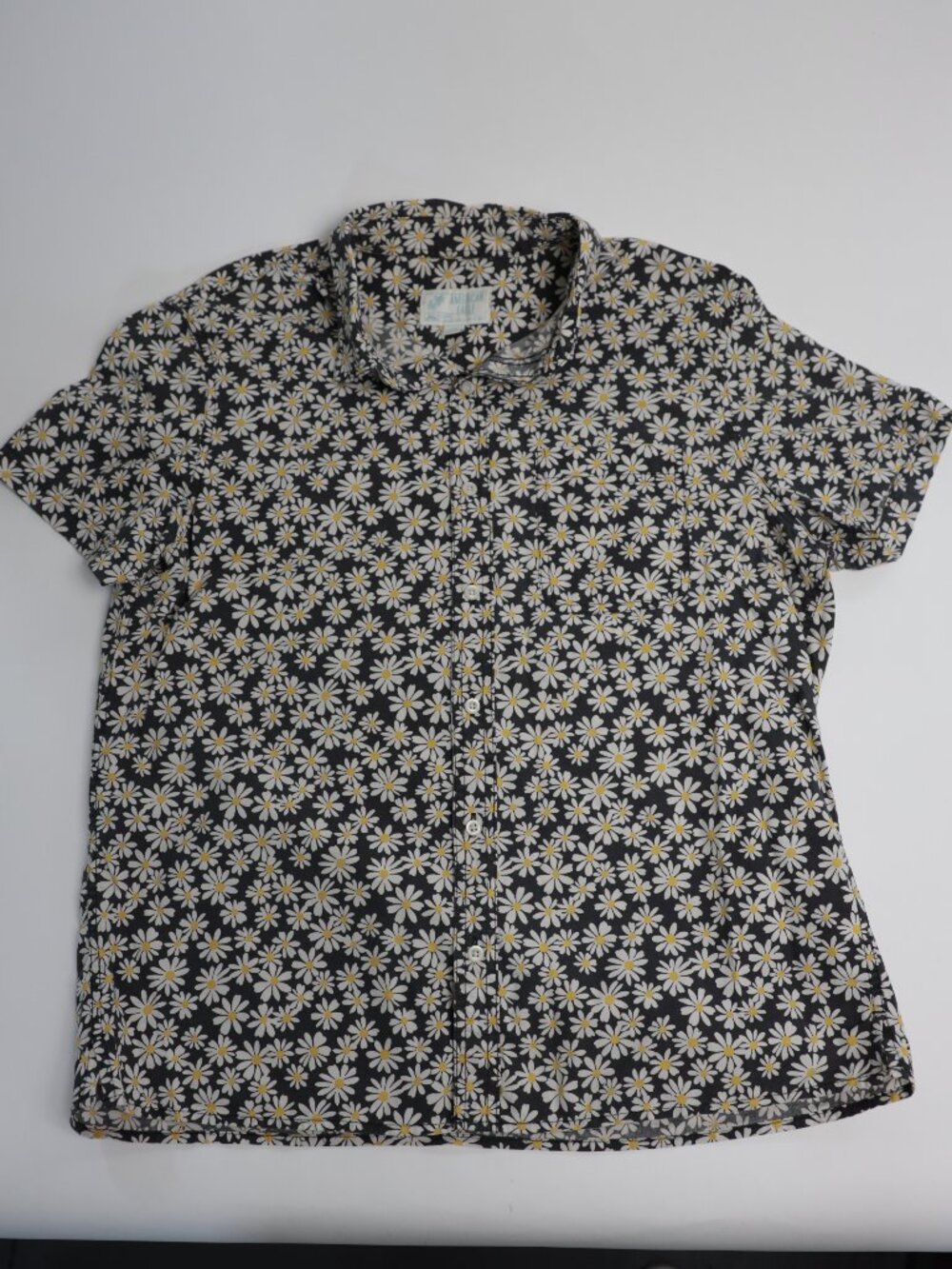 Men's American Eagle Outfitters Short Sleeve Button Down Sunflower Size Large